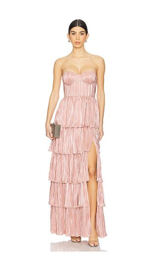 Lovers and Friends Hattie Gown in Pink, copper. - size XS | Revolve Clothing (Global)