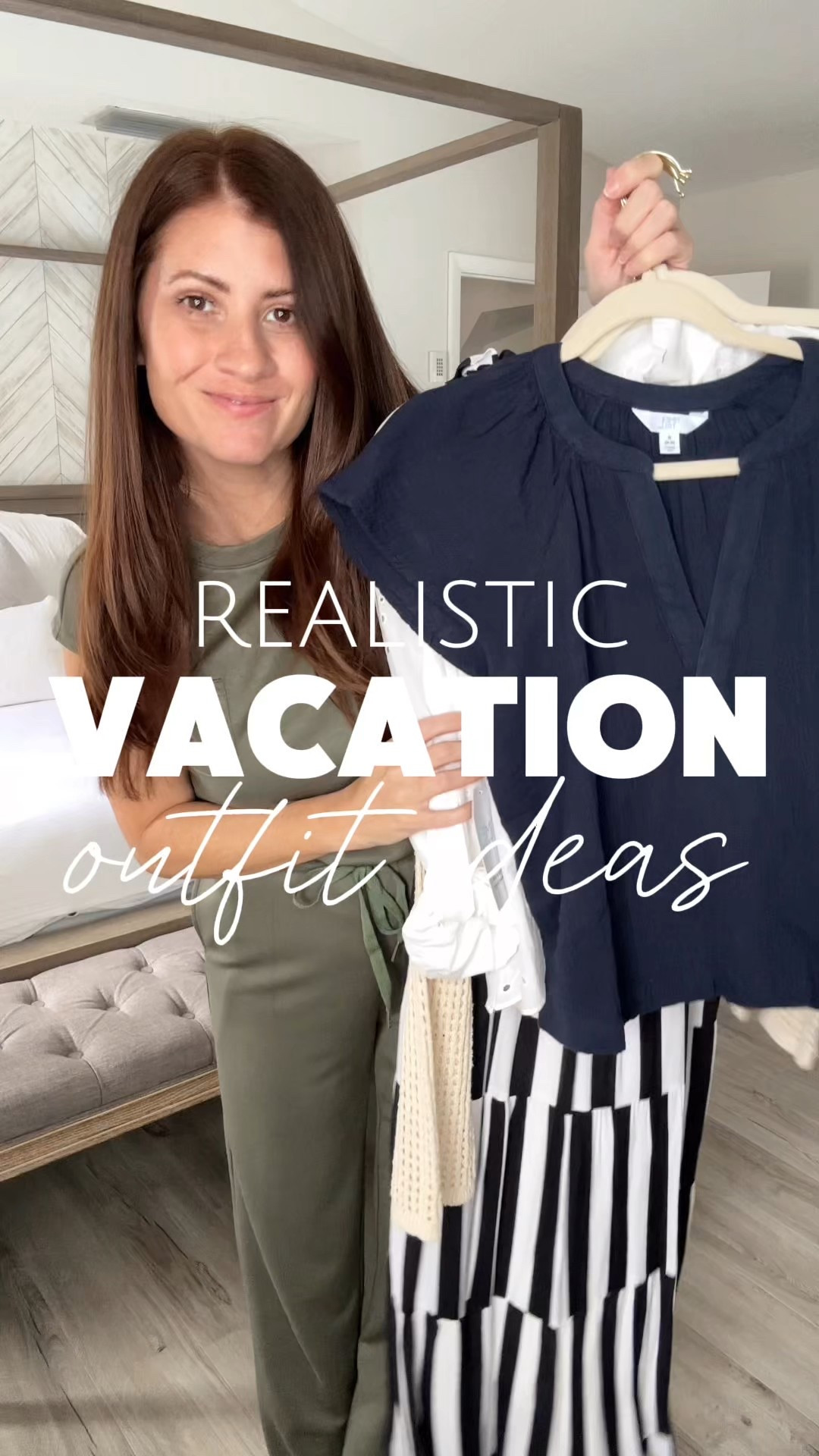 Realistic Vacation Outfit Ideas 🚢⛱️ I’d pack on my next trip! 

Follow me for more affordable fashion and outfit ideas and inspo as a WFH mom of 2! 

Wearing:
B&W dress- smalls Pullovers
Pink dress- small
Linen pants- small
Gauze set- small
Eyelet set- small in both 

#LTKOver40 #LTKStyleTip #LTKTravel