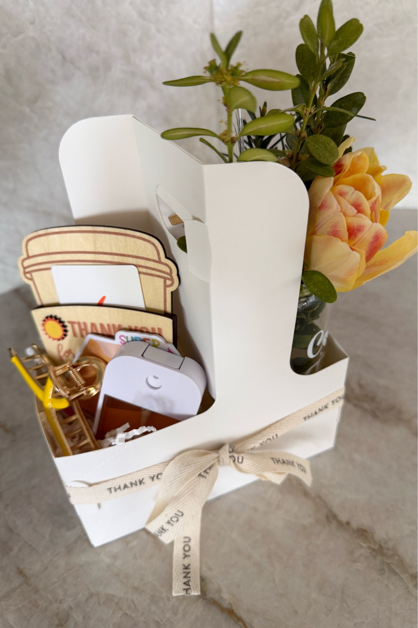 Simple end of the year teacher gift idea!

Teacher gift, teacher gift ideas, end of the year gift, gift card holder, glass tumbler, hand sanitizer, thank you ribbon, gift idea 

#LTKSeasonal #LTKKids #LTKmomlife