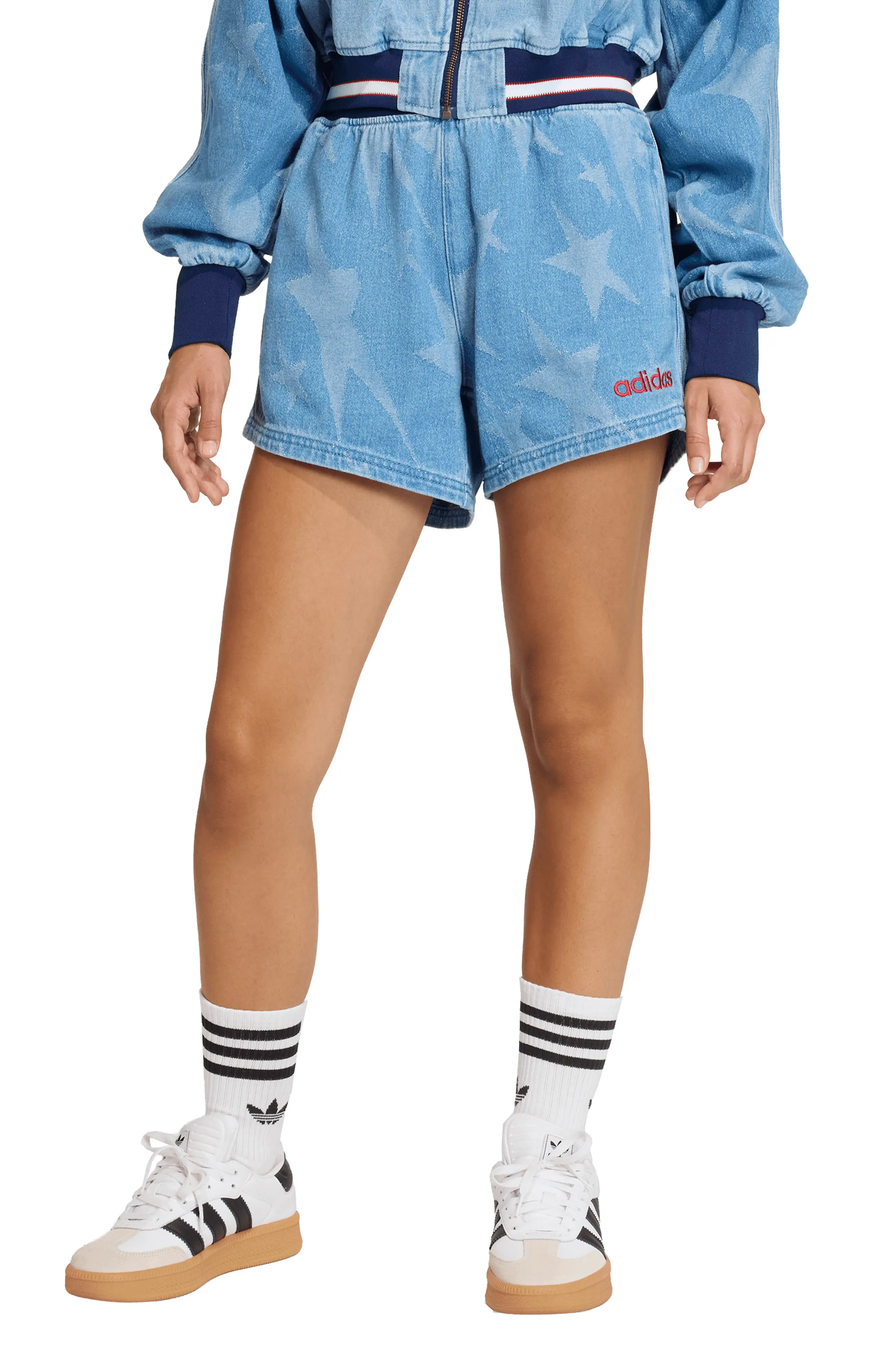 The Denim Star Graphic Cotton Varsity Shorts (Women) | Nordstrom | Nordstrom