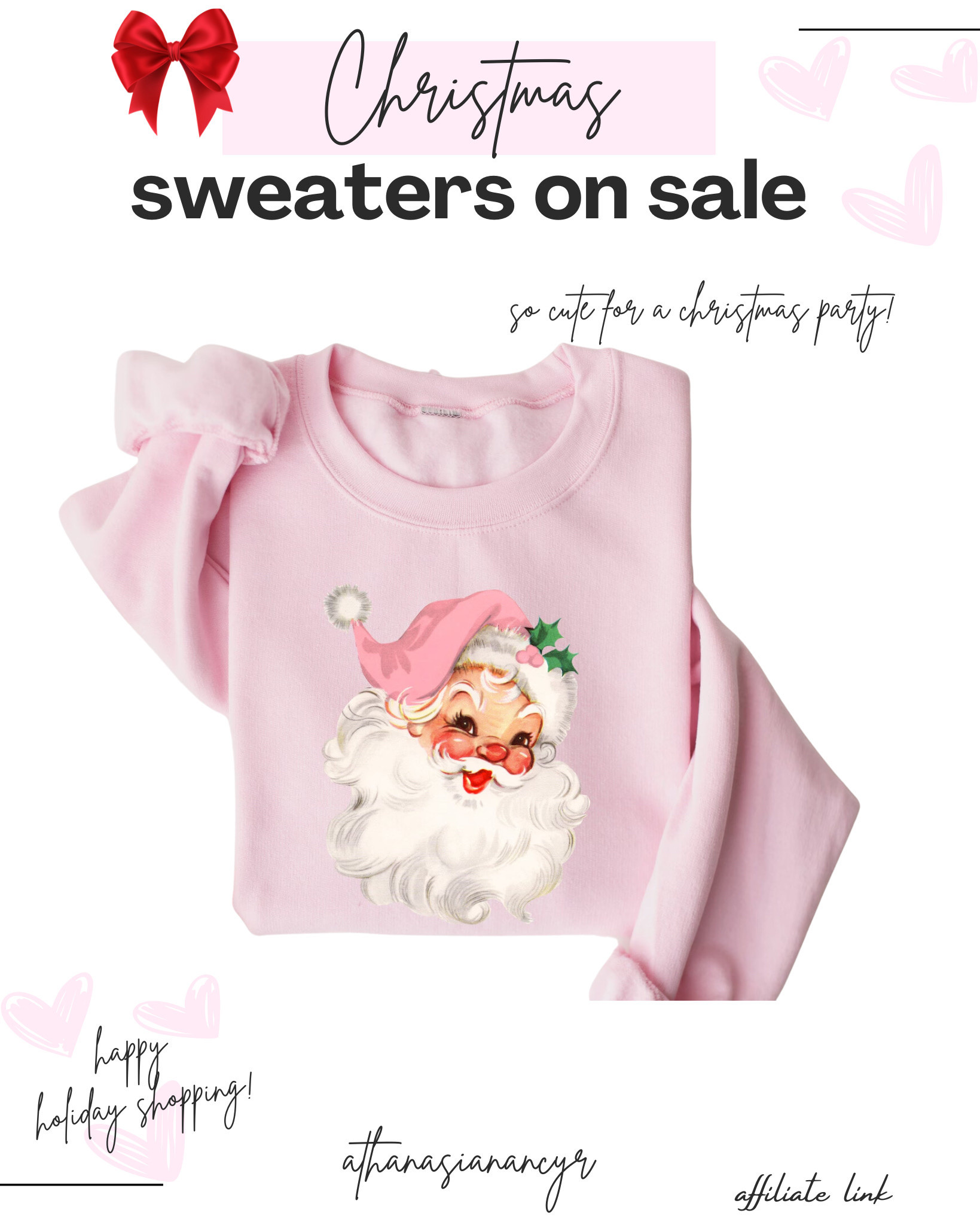 Pink Santa sweater 


#LTKFindsUnder50 #LTKHoliday #LTKStyleTip