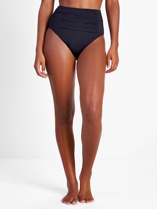 Shirred High-waist Bikini Bottom | Kate Spade (US)