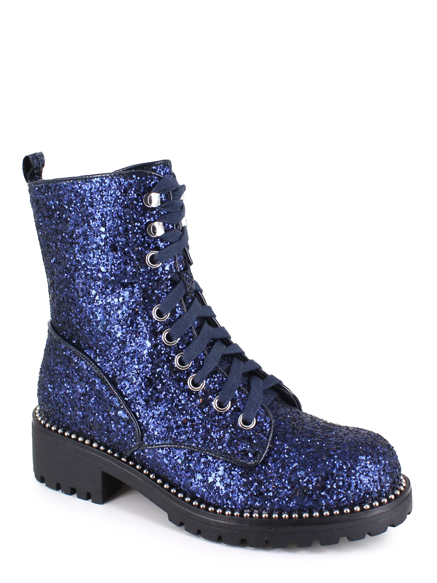 PORTLAND by Portland Boot Company Glitter Combat Boot - Walmart.com | Walmart (US)