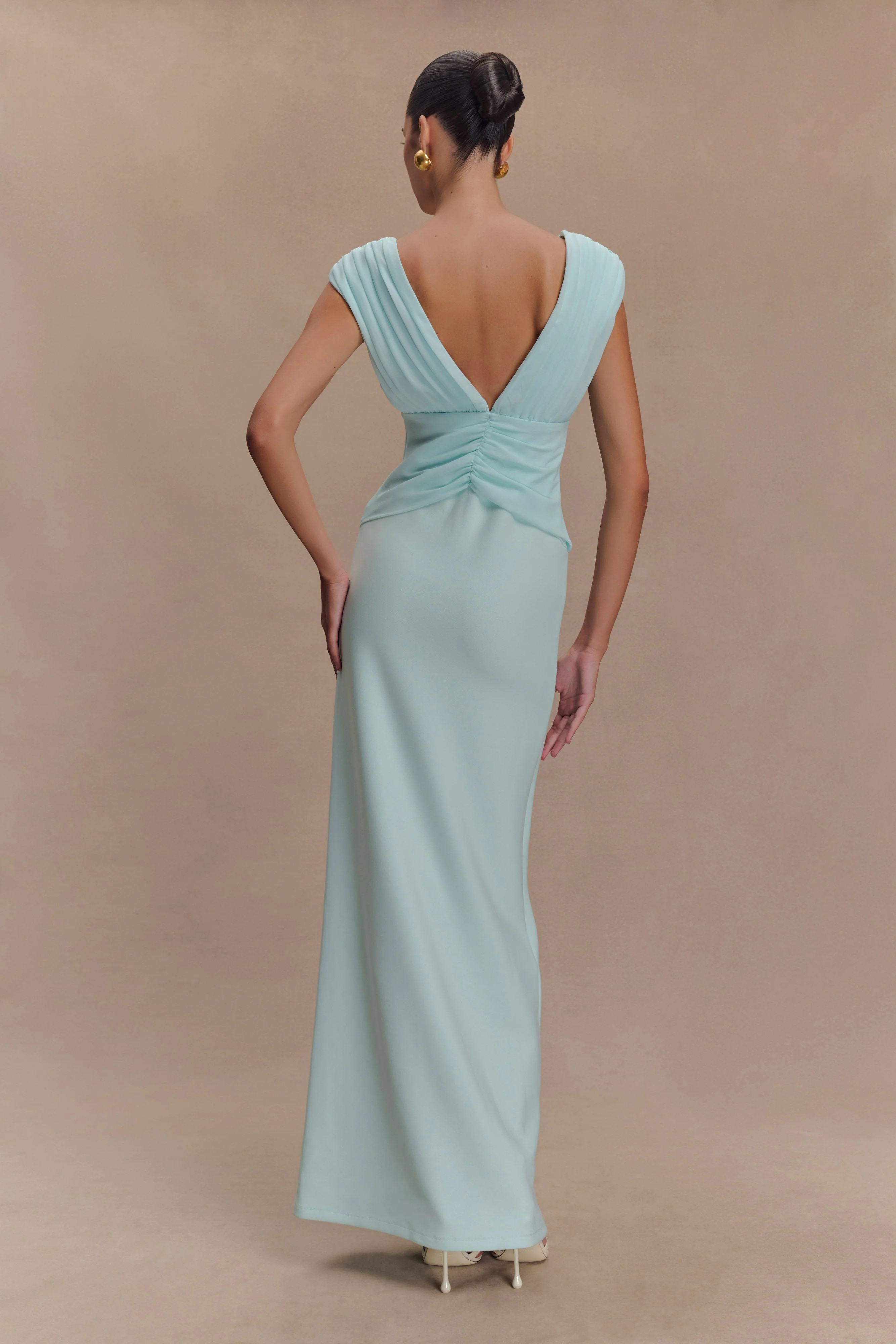 Monique Maxi Dress - Ice Blue | MESHKI US