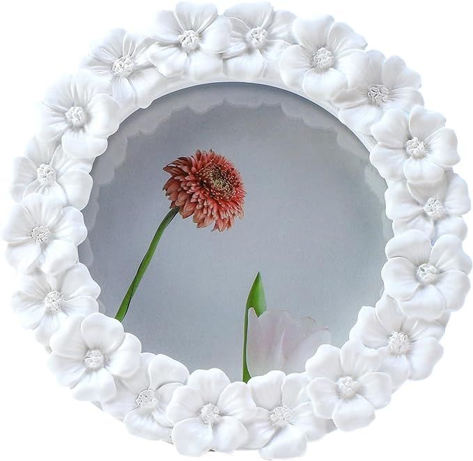Bicuzat 3D Embossed Flower Pattern Resin Card Frame Photo Photo Display Frame Picture Frame for D... | Amazon (US)