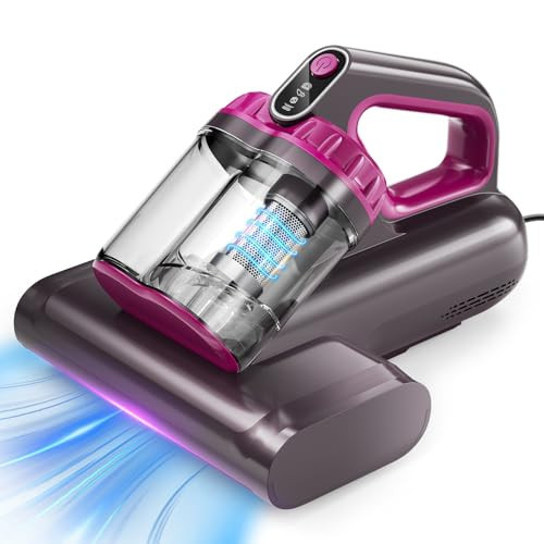 BYHUME Mattress Vacuum Cleaner, 17Kpa 650W Bed Vacuum Cleaner, 273nm UV-C Light & Ultrasonic 145°F Heating, 80000 RPM/Min Brushroll Rotation, Wide Suction Port for Pillows Cribs Sofa, Black Corded | Amazon (US)