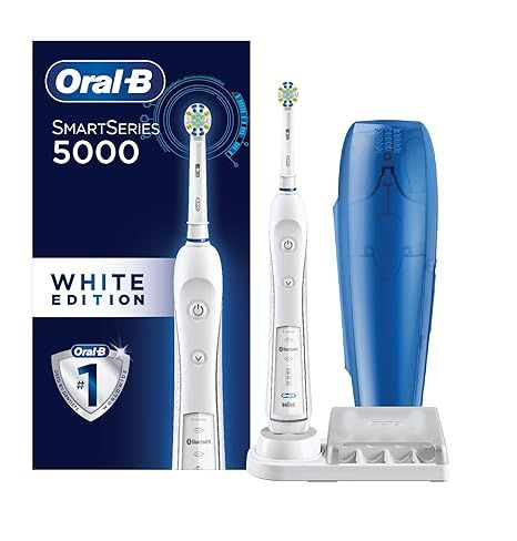 Oral-B Pro 5000 Smartseries Power Rechargeable Electric Toothbrush with Bluetooth Connectivity, W... | Amazon (US)