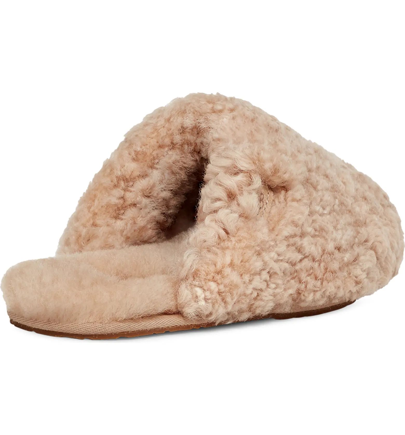 Maxi Curly Genuine Shearling Clog | Nordstrom