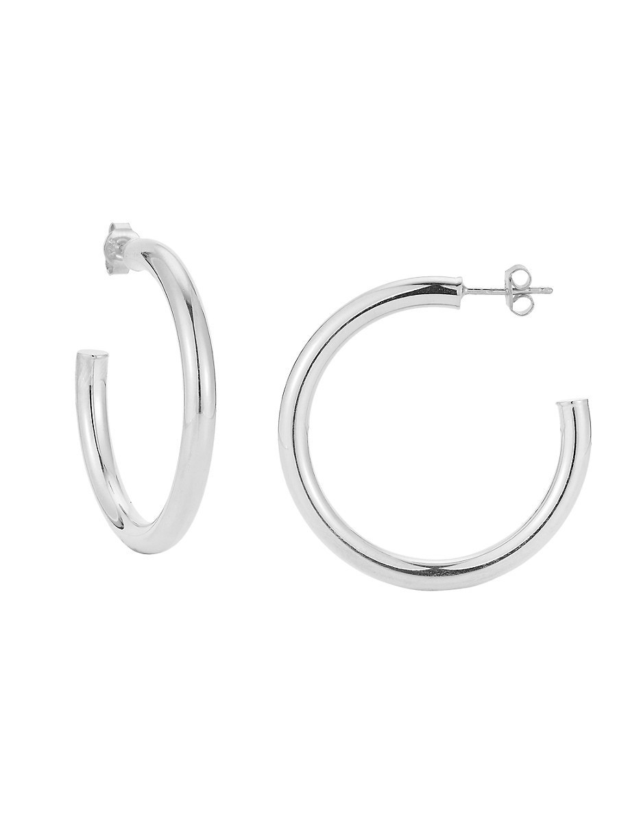 Sphera Milano Women's Sterling Silver Hoop Earrings - Silver | Saks Fifth Avenue OFF 5TH