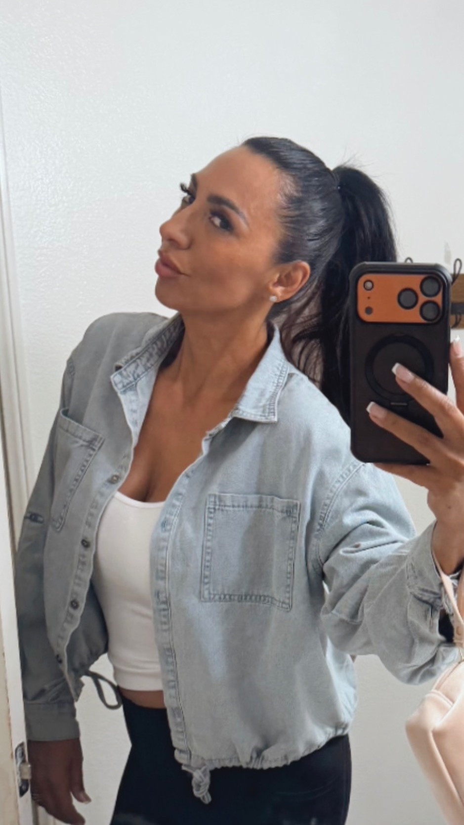 A few minutes + a mirror = why not take the selfie? 😉✨
( https://prz.io/dRqaJNXu2sYt2NmHq )  use code
Proof that sometimes the simplest outfits make the biggest statement. 🤍

My little styling trick? Add denim. Throw on a denim jacket and voilà—an effortless, elevated look with almost zero effort. ✨

Denim is one of those pieces that can instantly pull an outfit together and make a basic look feel intentional.

Because great style doesn’t always mean more… sometimes it’s just about the right third piece. 💙

#DenimOnDenim #DenimStyle #StyleOver50 #FashionOver50 #Over50Style #EverydayStyle #CasualChic #StyleInspo #MirrorSelfie #FashionCreator

#LTKootd #LTKmomlife #LTKSeasonal