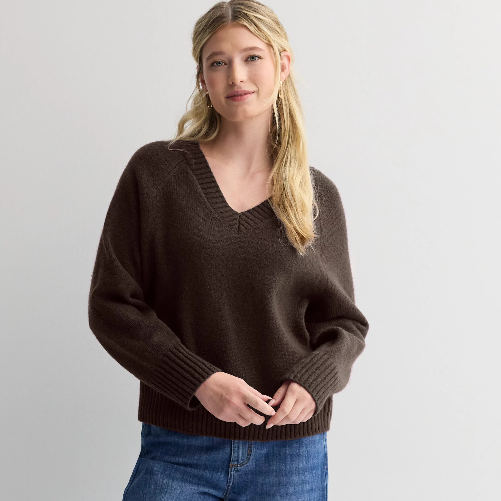 Women's Sonoma Goods For Life® V-Neck Pullover Sweater | Kohl's