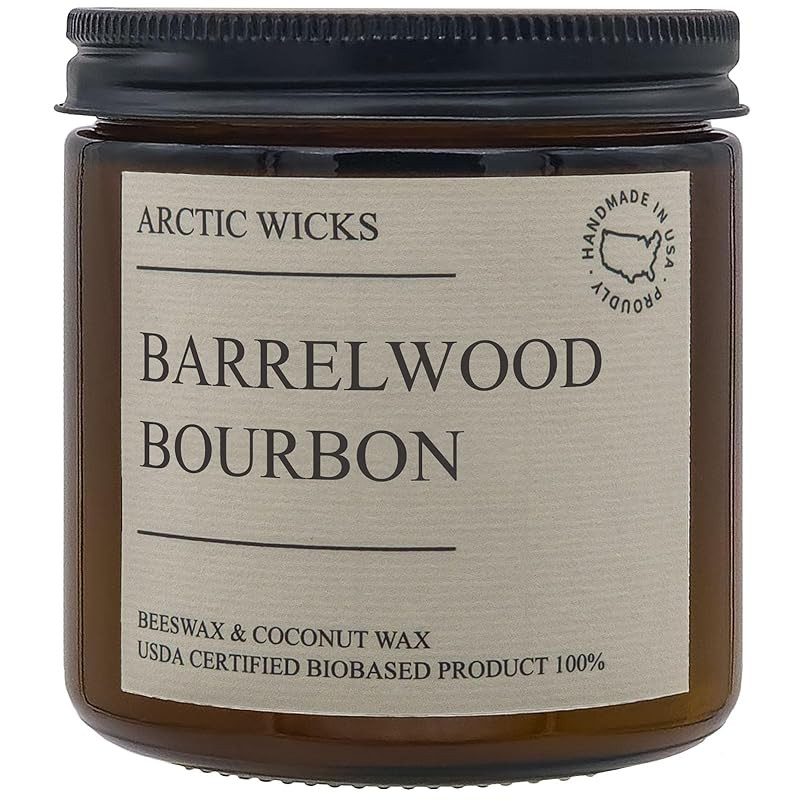 Handcrafted Candles | Non Toxic Coconut Beeswax Candles 16oz Double Wick | 100% USDA Certified Bi... | Amazon (US)