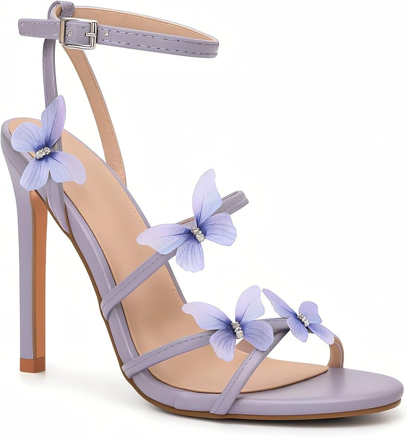 Multicolor Sandals With Stiletto Heels | Amazon (CA)