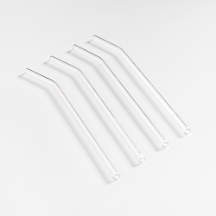 Clear Glass Straws, Set of 4 + Reviews | Crate & Barrel | Crate & Barrel
