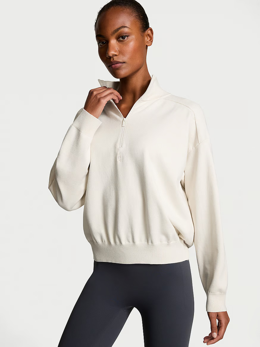 VSX Colorblock Knit Half-Zip Sweater | Victoria's Secret (US / CA )