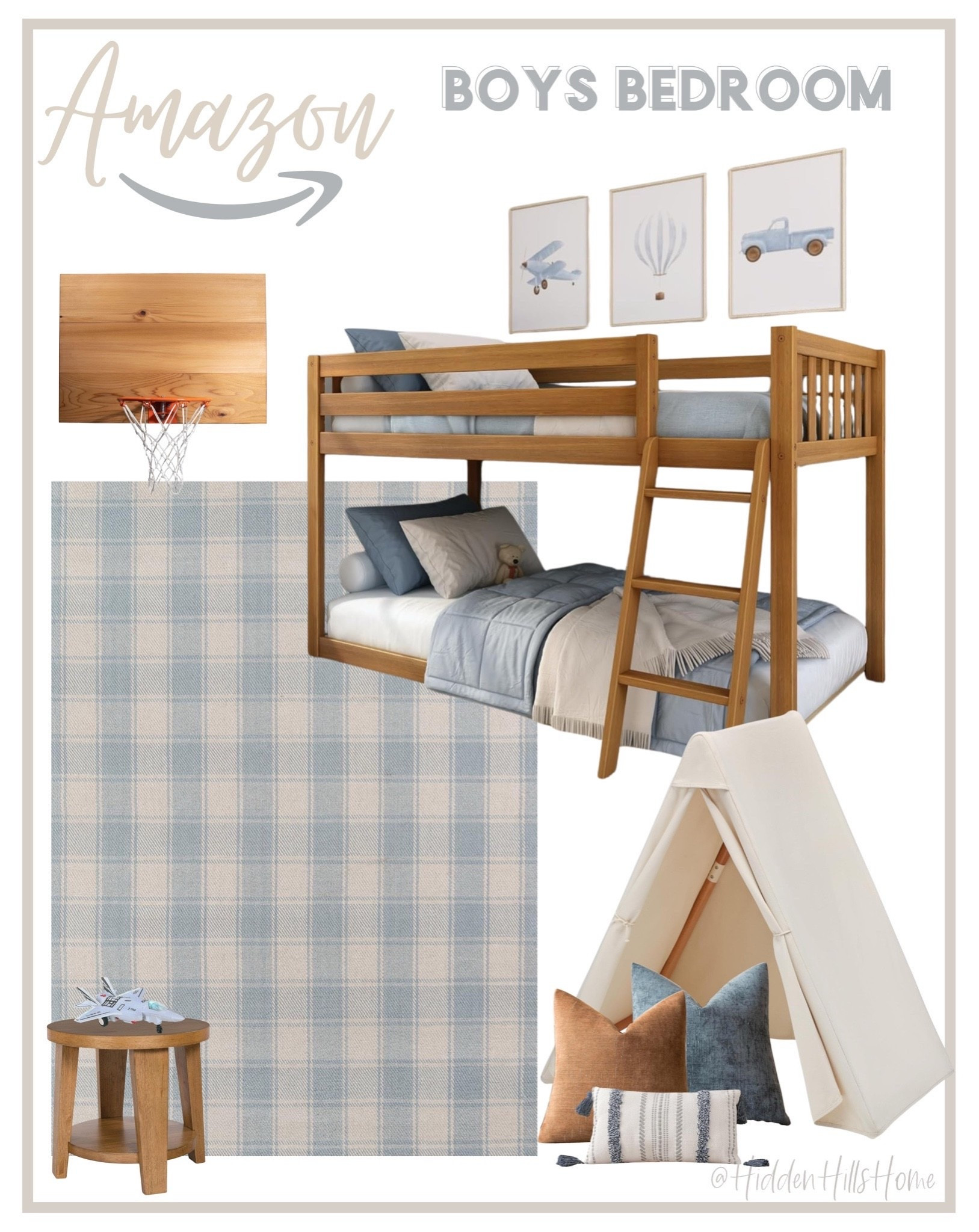 Boys bedroom with items from Amazon! Kids bedroom mood board, Amazon home finds, boys room decor ideas, bunk beds #boysroom

#LTKHome #LTKSaleAlert #LTKKids