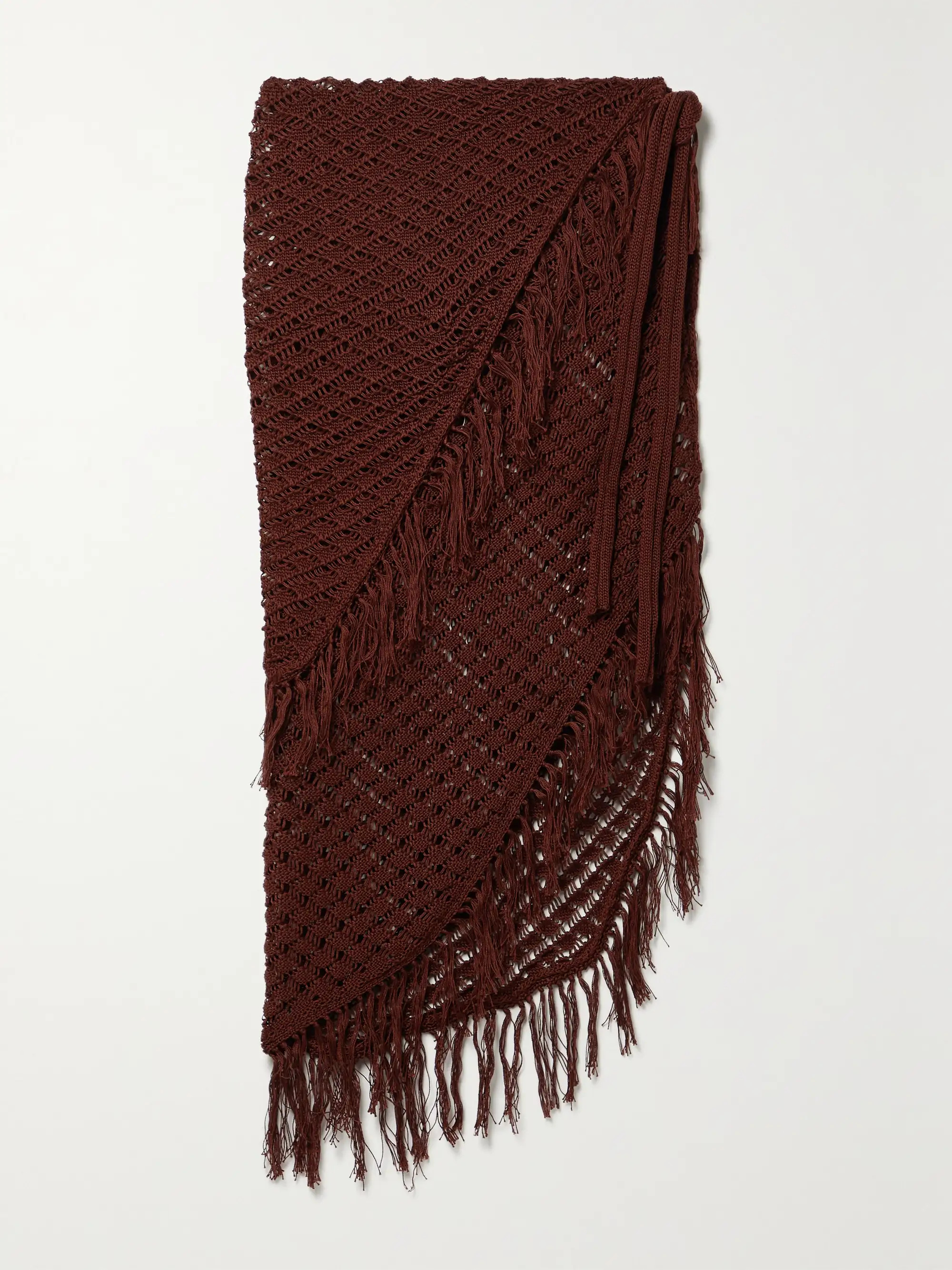 + NET SUSTAIN Ammoudi asymmetric crocheted Pima cotton skirt | NET-A-PORTER (US)