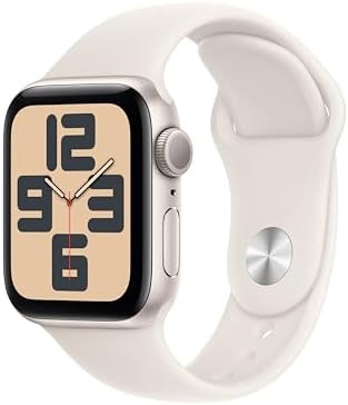 Apple Watch SE (2nd Gen) [GPS 40mm] Smartwatch with Starlight Aluminum Case with Starlight Sport ... | Amazon (US)