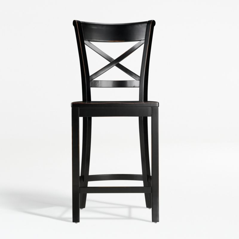 Vintner Black Counter Stool + Reviews | Crate and Barrel | Crate & Barrel