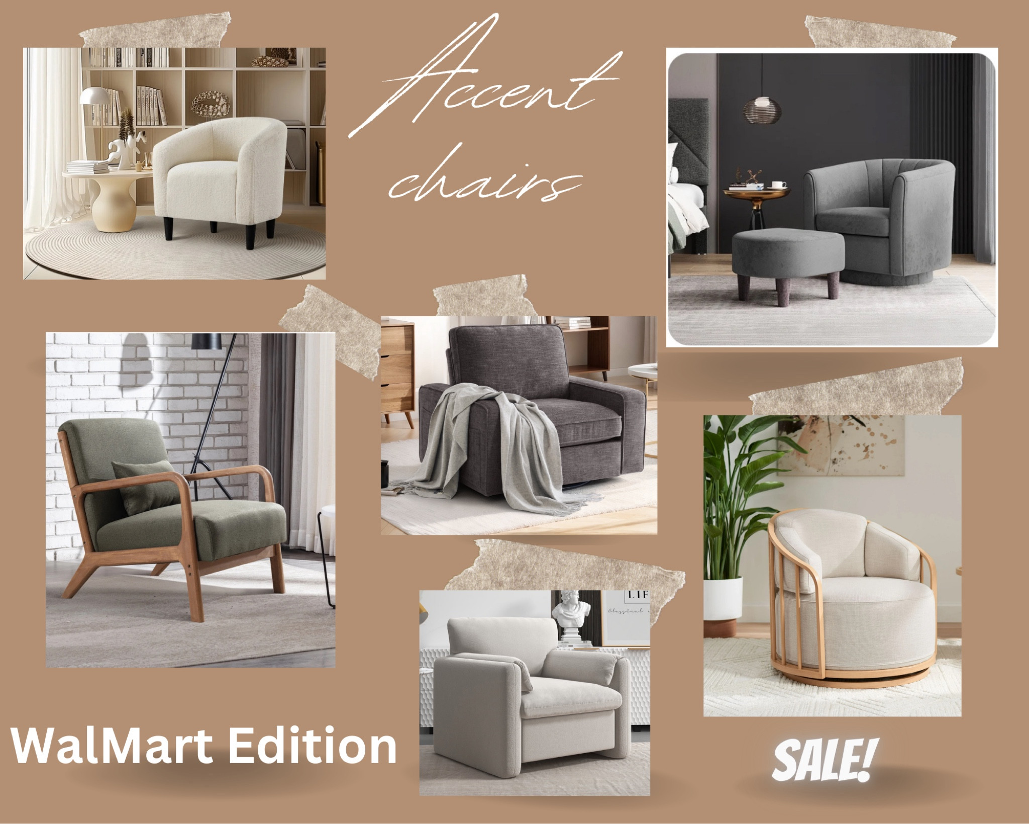 So many good accent chairs at Walmart right now too!

#LTKHome
