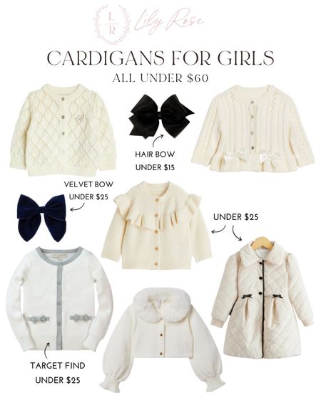 Kid’s cardigans. Fall styles for girls. Fall outfits  

#LTKunder50 #LTKSeasonal #LTKkids