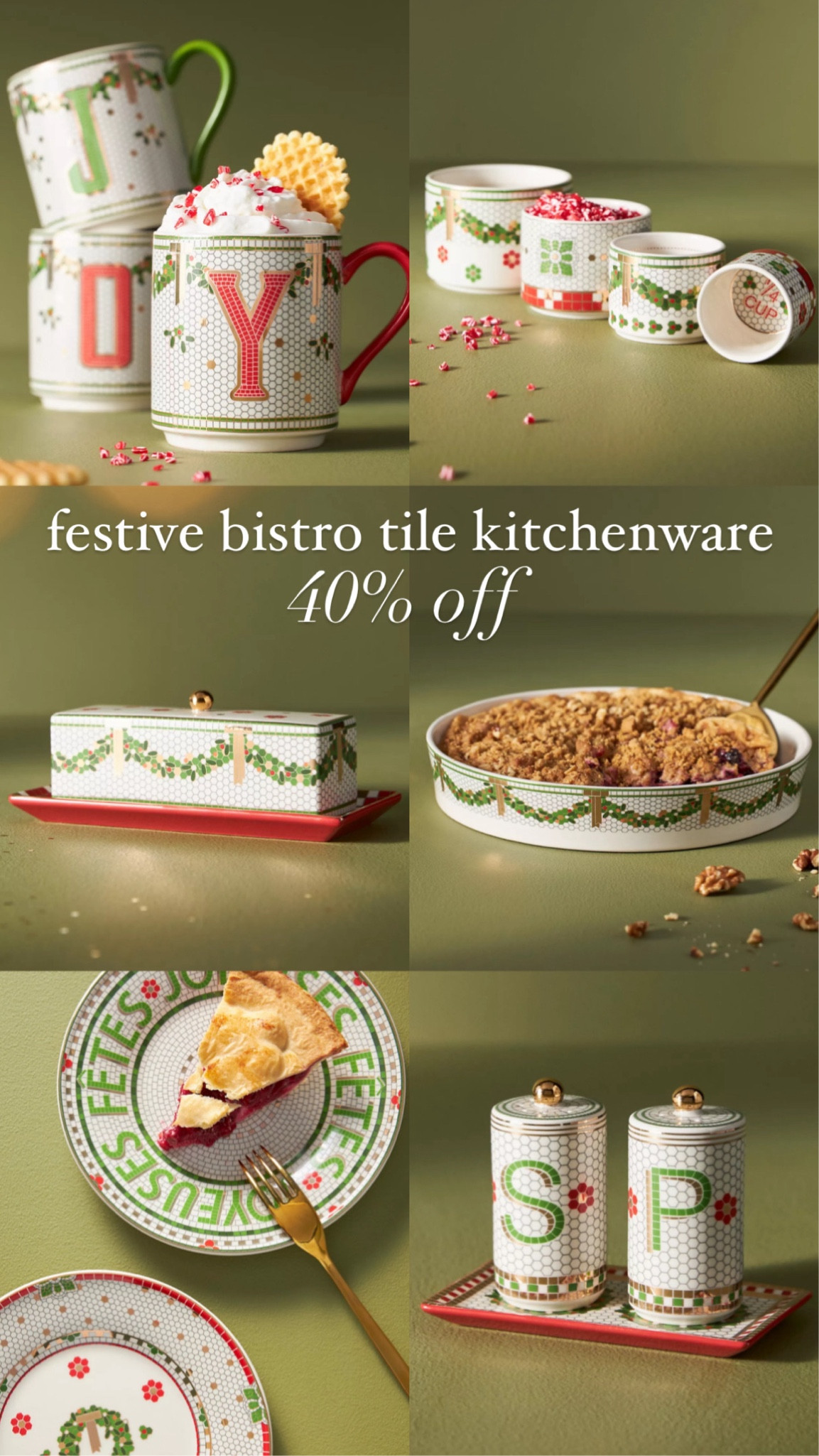 Anthropologie festive bistro tile kitchenware on sale! up to 40% off! get it in time to use on Christmas ✨


#LTKhome #LTKHoliday #LTKSeasonal