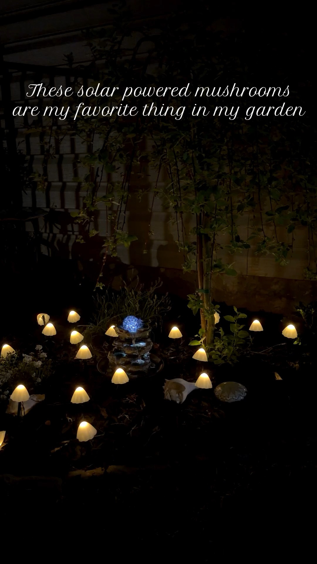 These solar powered mushrooms add the perfect amount of whimsy to my garden 🍄✨ #garden #gardendecor #springdecor 

#LTKdayinmylife #LTKHome #LTKSeasonal