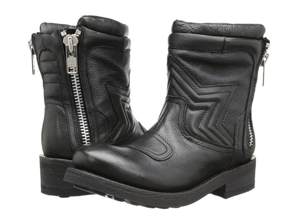 ASH Texas (Black Destroyer Nappa) Women's Zip Boots | Zappos