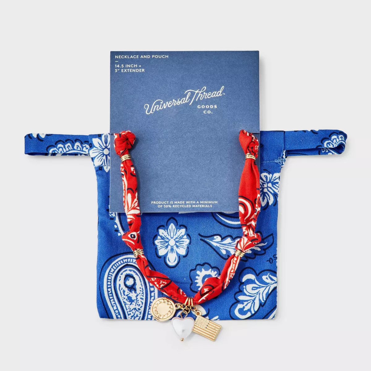 Bandana Print Necklace & Pouch - Universal Thread™ | Target