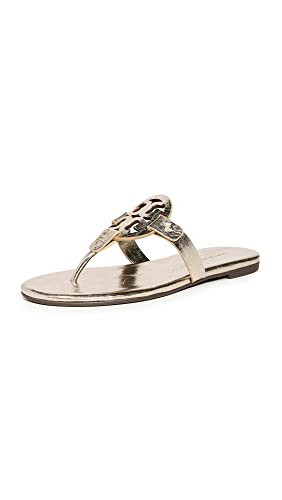 Tory Burch Women's Miller Soft Sandals, Spark Gold, 9.5 Medium US | Amazon (US)