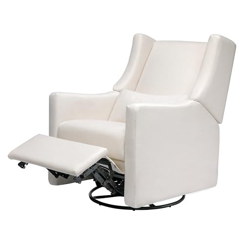 Babyletto Kiwi Glider Recliner Nursery Chair w/ USB Ports - GREENGUARD Gold Certified - Water & Stain Resistant Glider Rocking Chair - Electronic, 270° Swivel, Performance Cream Eco-Weave | Amazon (US)