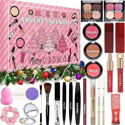 Makeup Advent Calendar 2025 Teen Girls Women Beauty Make Up Advent Calendar 24 Days Christmas Cou... | Amazon (US)
