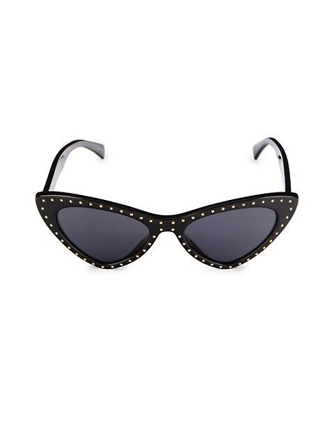 Moschino 52MM Studded Cat Eye Sunglasses on SALE | Saks OFF 5TH | Saks Fifth Avenue OFF 5TH (Pmt risk)