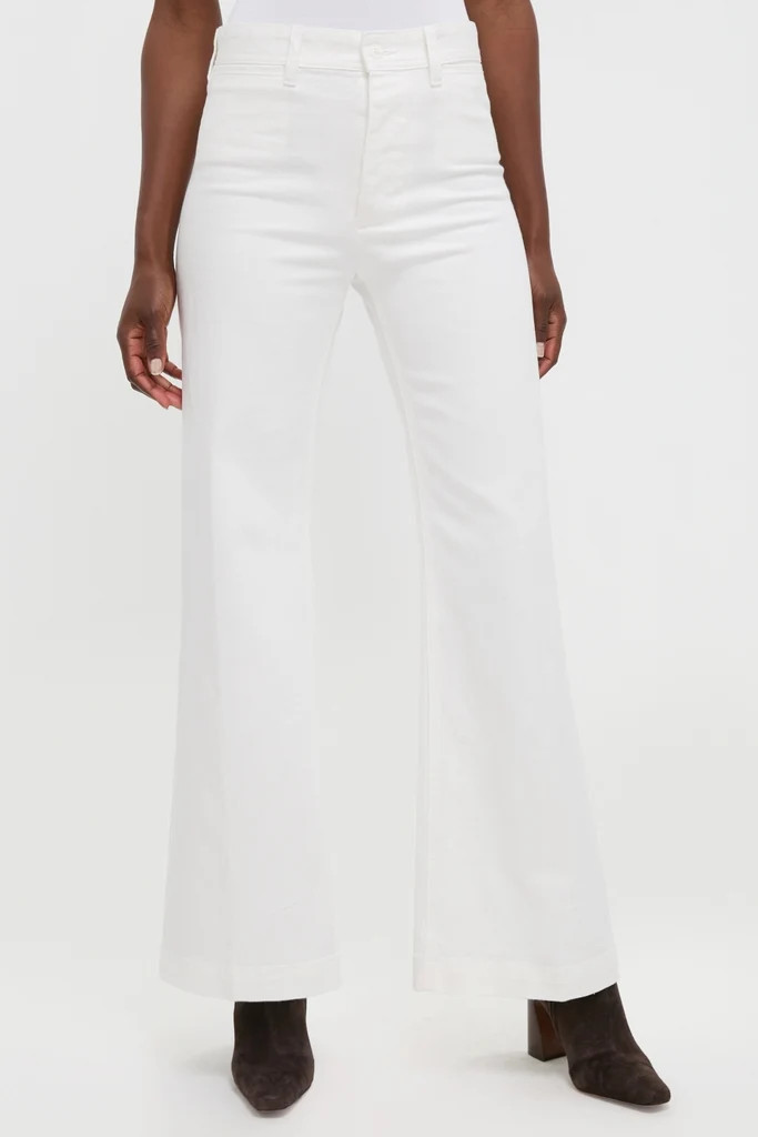 Nevis Cotton Twill Woven Standard Flare Pants | Tuckernuck (US)