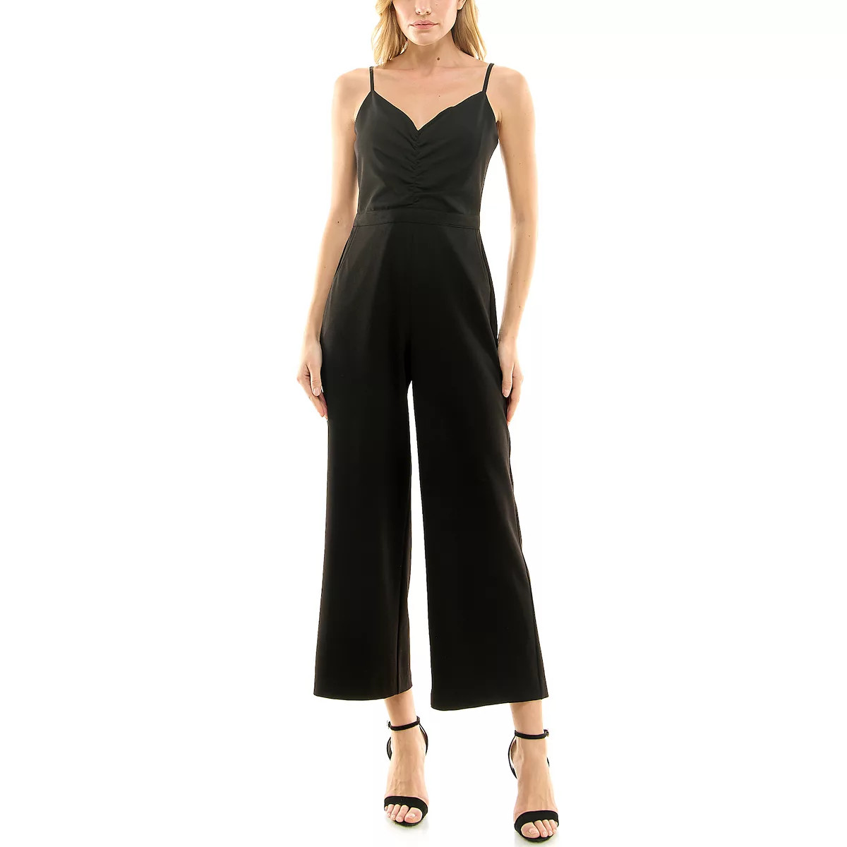 Women's Nicole Miller Sweetheart Neck Spaghetti Strap Jumpsuit | Kohl's