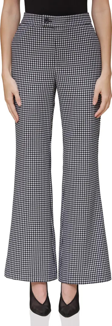 Avec Les Filles Gingham High Waist Slim Bootcut Pants | Nordstromrack | Nordstrom Rack