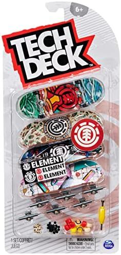 TECH DECK, Ultra DLX Fingerboard 4-Pack, Element Skateboards, Collectible and Customizable Mini S... | Amazon (US)