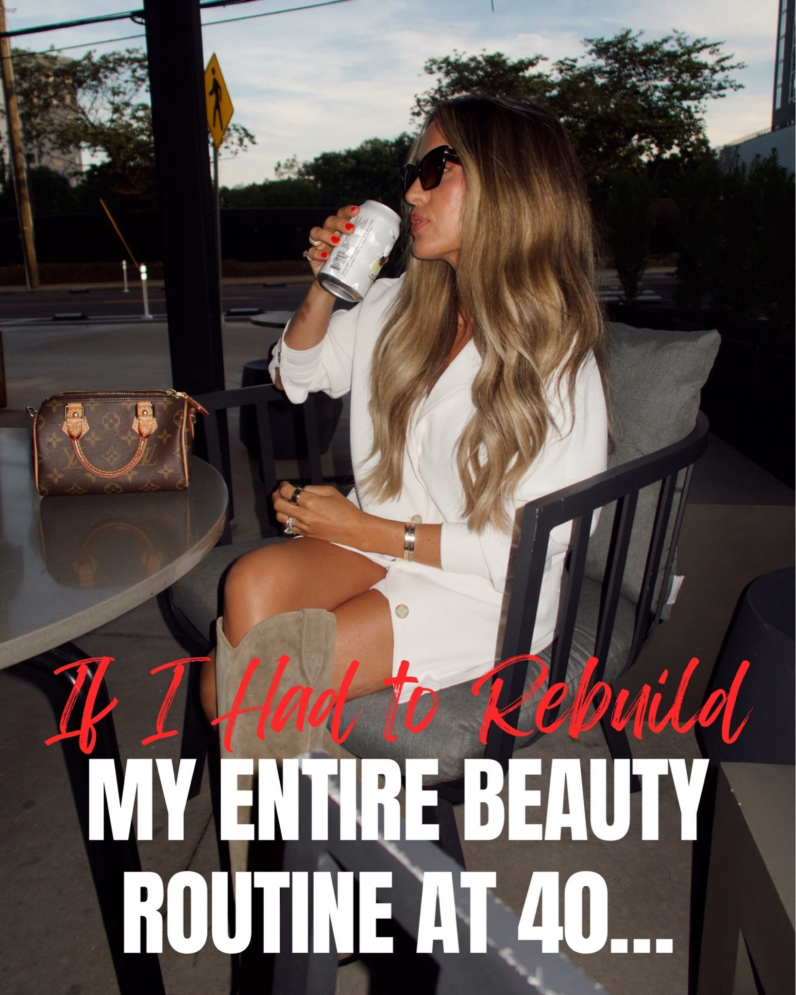 If I had to rebuild my entire beauty routine at 40! 

Lawless - shade peach 

Summer Fridays - shade dune 