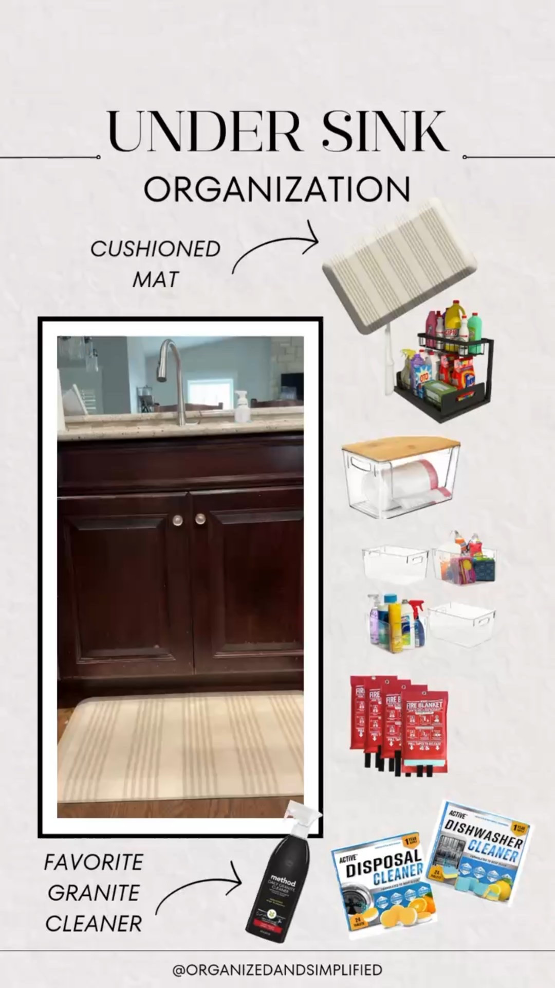 Spring organizing is in full swing!  I organized under my sink and love all the organizational items that helped it become more functional! 

Always need a fire blanket in the kitchen and these containers are on sale at Amazon! 

#LTKHome #LTKFamily #LTKSeasonal