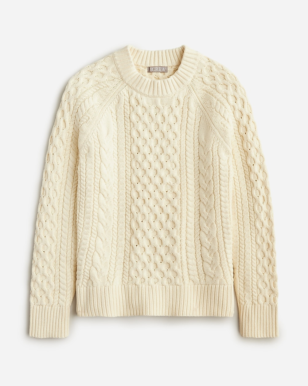 Cable-knit crewneck sweater | J. Crew US