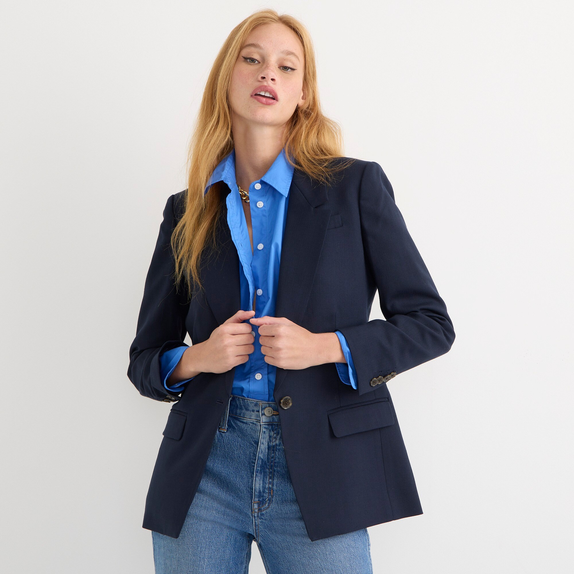 Willa blazer in Italian city wool | J. Crew US