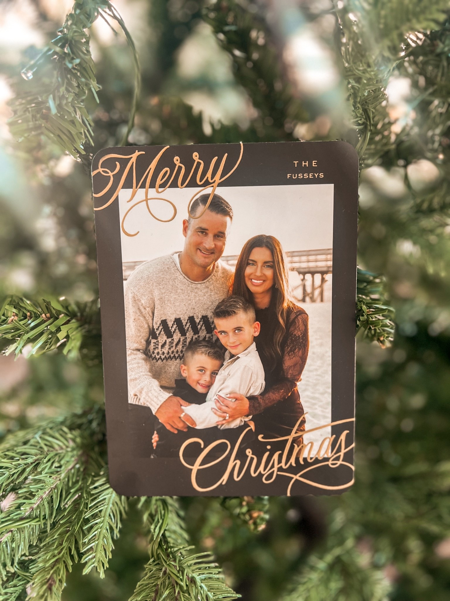Black and gold christmas cards 