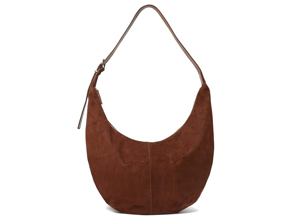Madewell Suede Essentials Slouch Hobo Shoulder Women's Handbags Soft Mahogany | Zappos