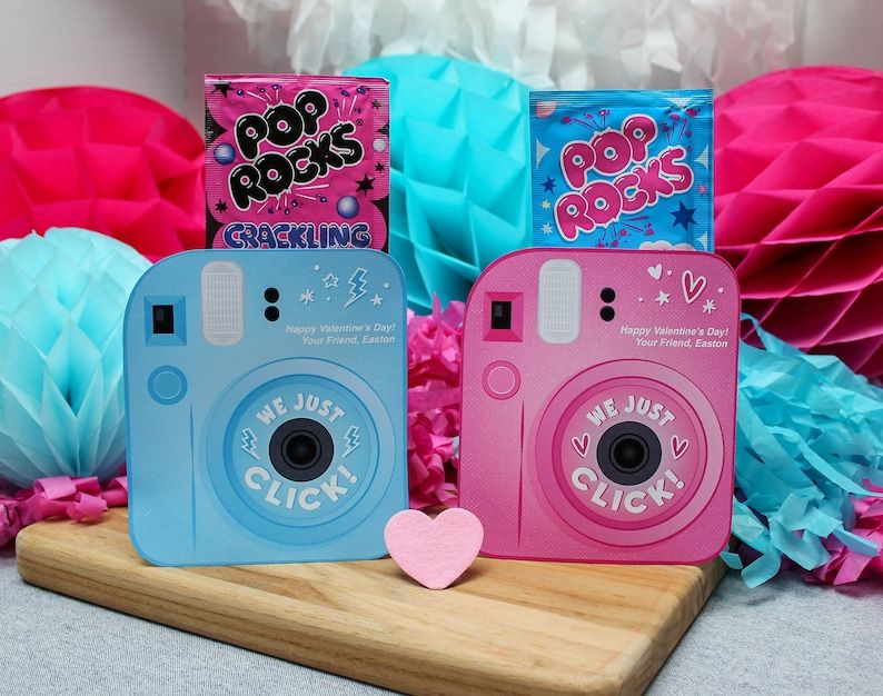 Instant Camera Valentines, Valentine Printable, Camera Valentine, Kids Valentines, Classroom Vale... | Etsy (US)