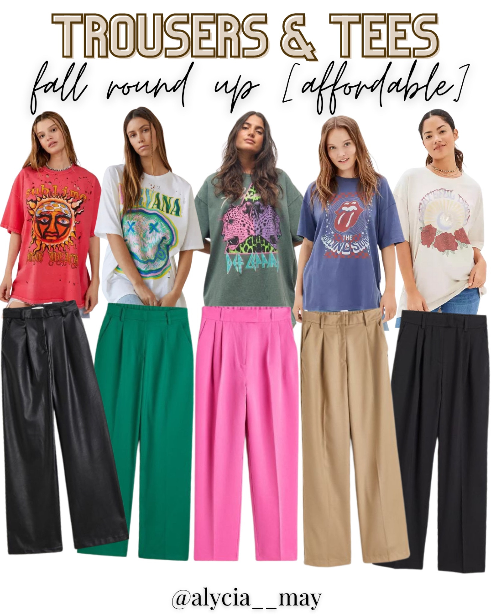 Trousers & Tees: Fall Round Up (Affordable) 🤍

#LTKSeasonal #LTKunder50 #LTKstyletip