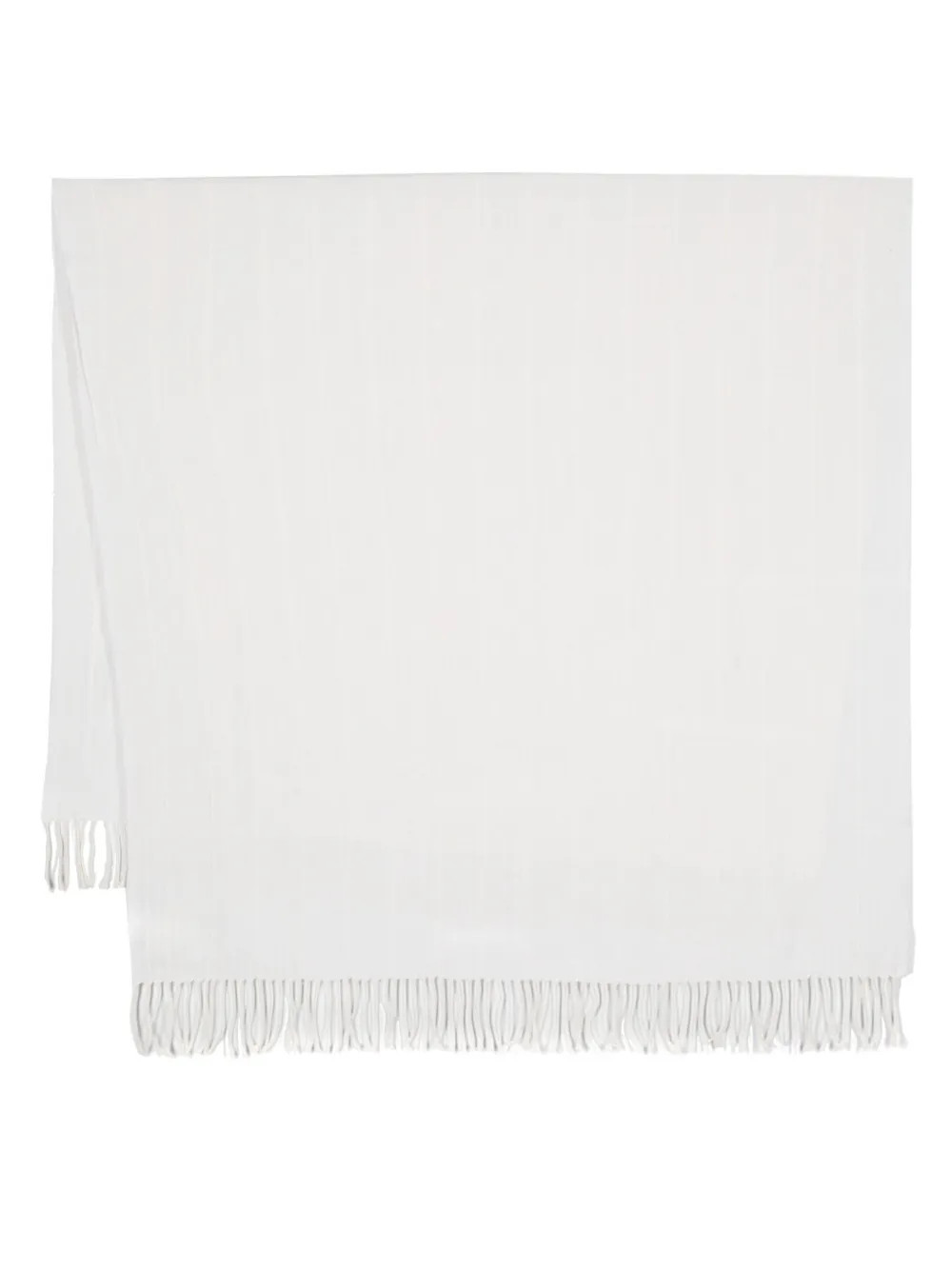 stitch striped fringed scarf | Farfetch Global