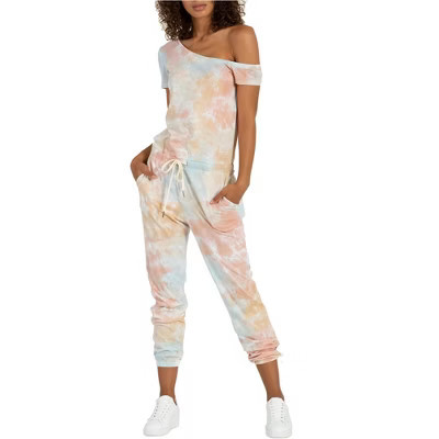 n:philanthropy Womens Queenie Off-The-Shoulder Jumpsuit, White, Medium | Target