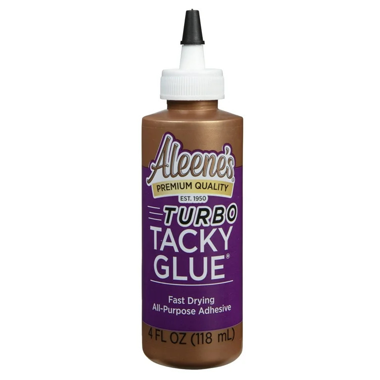 Aleene's Turbo Tacky White Glue 4 fl oz, Dries Fast, Premium All-Purpose Adhesive, Dries Clear | Walmart (US)