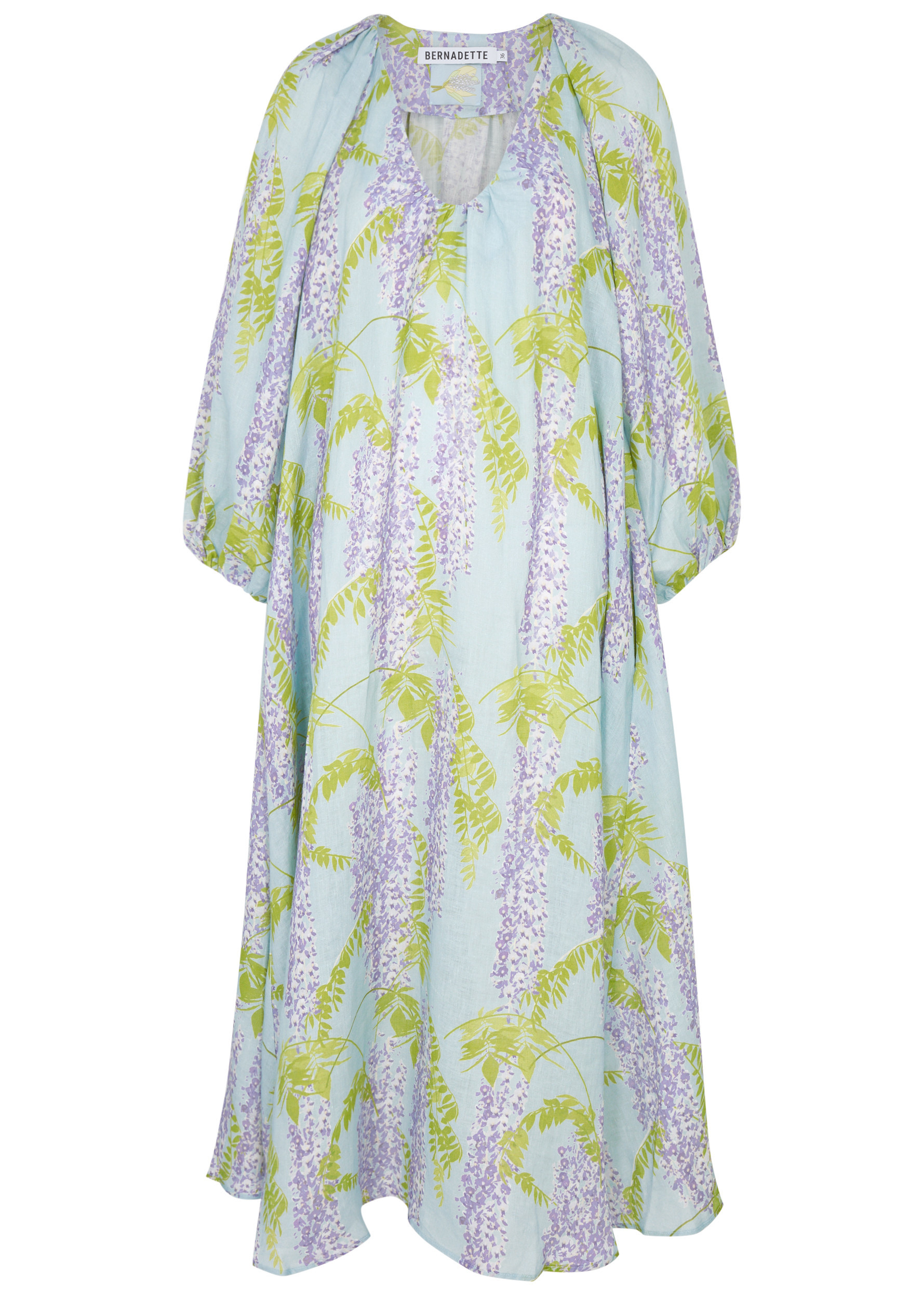 Georgette floral-print linen maxi dress | Harvey Nichols