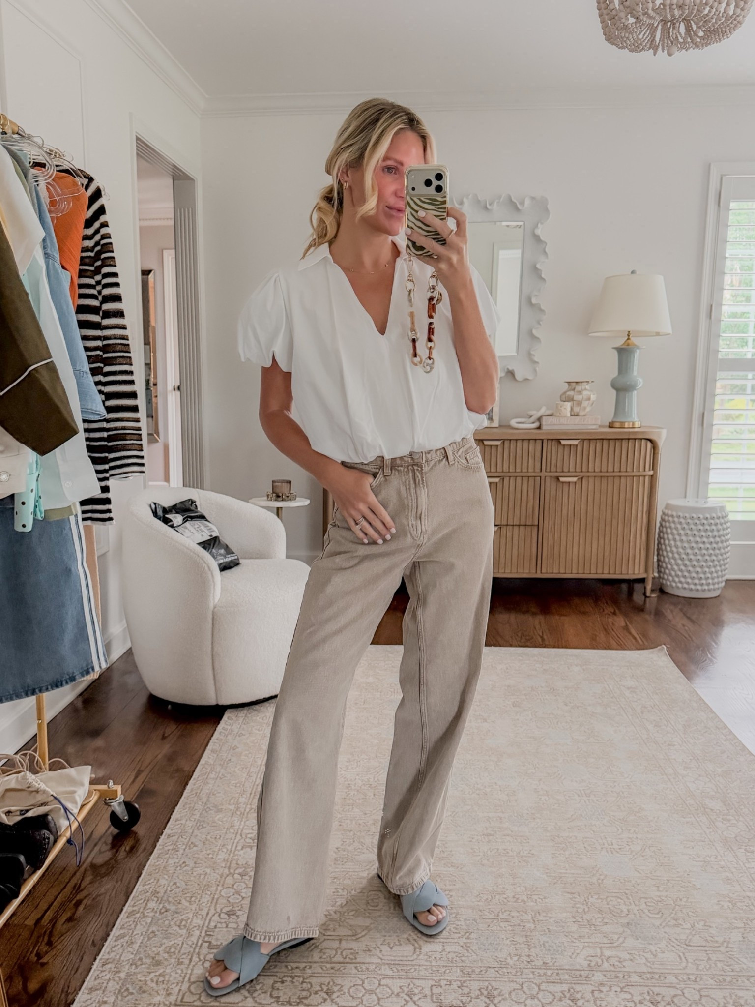 Work outfit of the day in @Zara -- blue sandals are H&M

#LTKootd #LTKdayinmylife #LTKWorkwear